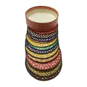 1970's Set of  Interpur Wicker Trivets (12) Multiple Colors